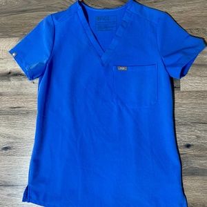 Figs Scrub Top, Ceil Blue XXS
